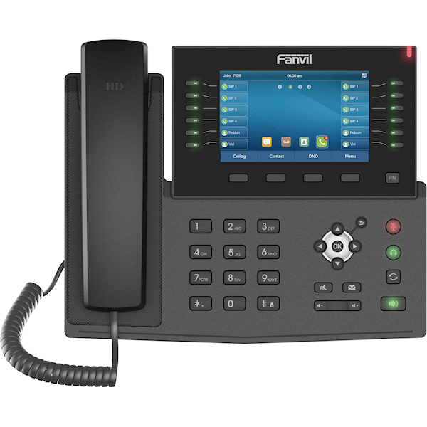 IP ტელეფონი Fanvil X7C, IP Phone, PoE, 20 SIP, Gigabit, Black IP ტელეფონი Fanvil X7C, IP Phone, PoE, 20 SIP, Gigabit, Black